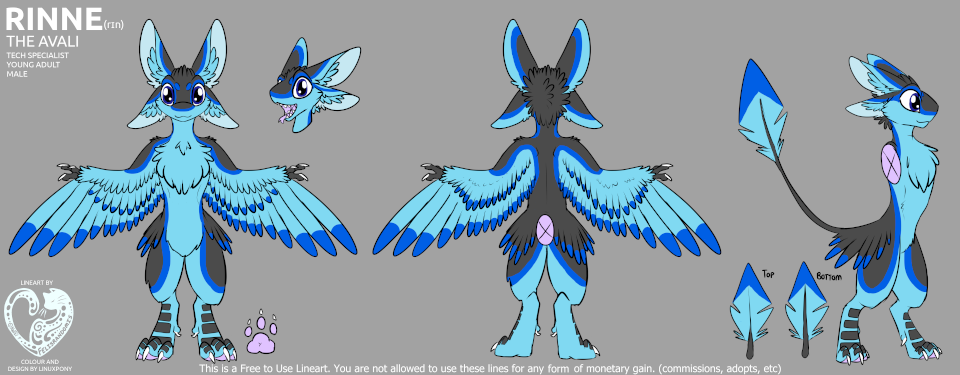 Reference Sheet for Rinne the Avali